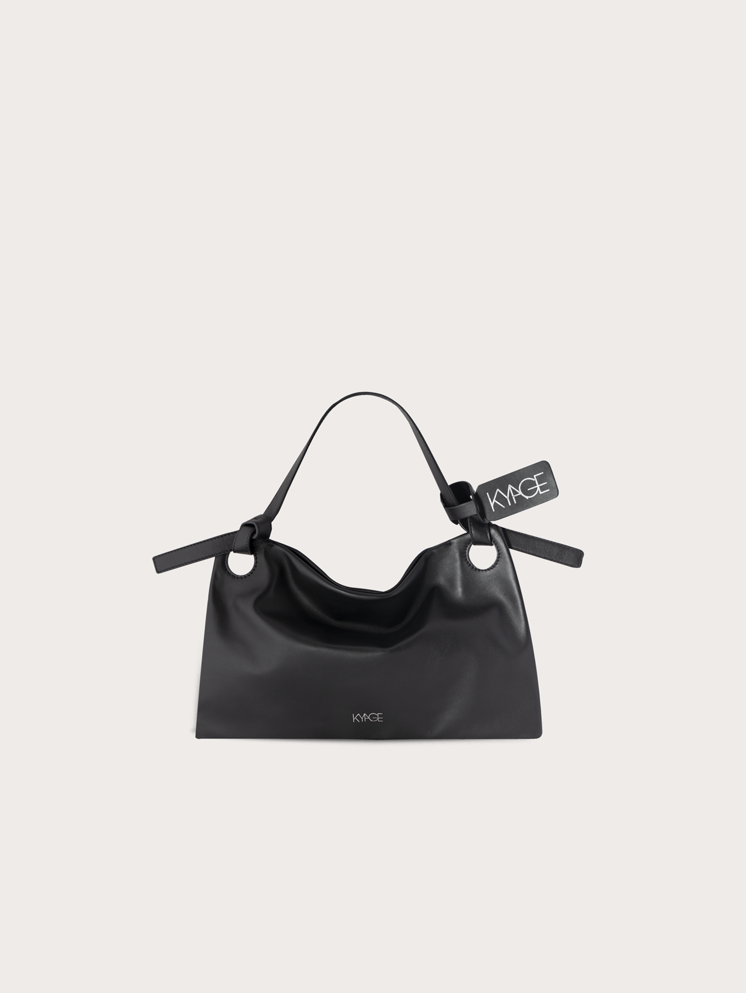 FLAG SMALL - VITELLO LISCIO Col. BLACK